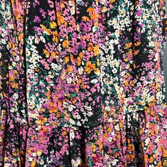 Vince Camuto Women's Three Tier Mini Dress Floral Peasant Multicolor Small NWT - Picture 6 of 10